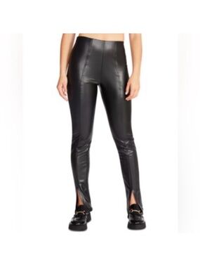 Steve Madden Black Faux Leather Pants Size Medium